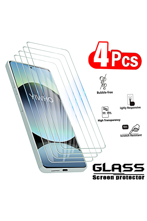 redmi Note 14 4G 4pcs HD 4Pcs Tempered Glass for Redmi Note 14 4G 5G Screen Protectors Protective Gl
