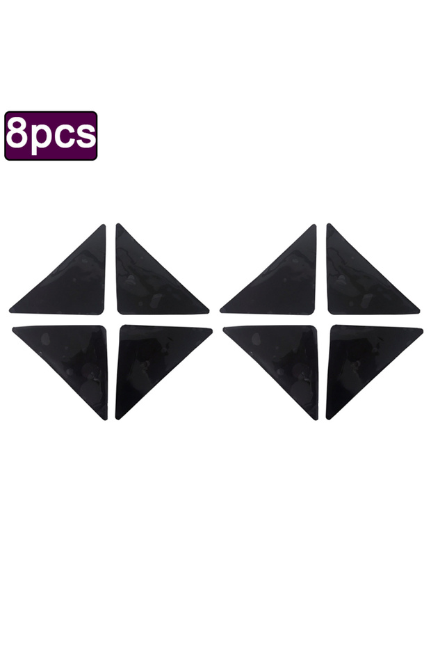 11X15CM 8PCS 4/12pcs Triangle Reusable Rug Gripper Anti-skid Rubber Mat Non Slip Patch Tape for Tile