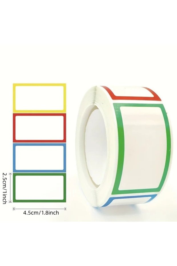 1 roll 1 Roll 250Pcs Colorful Blank Handwritten Name Stickers Labels Children School Teacher Offer S