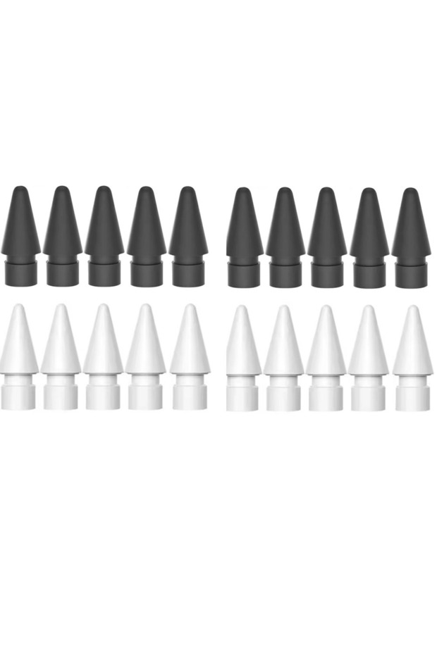 20 Mix Replacement Pencil Tips for Apple Pencil 1st 2nd Generation IPencil Smooth Spare Nibs for iPa