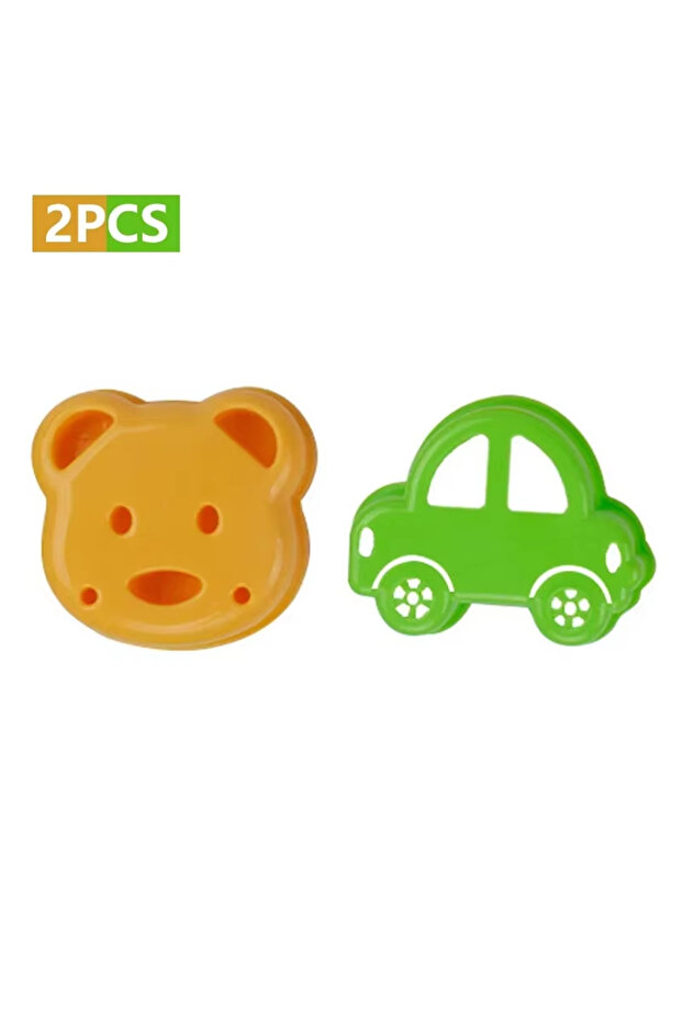 as picture(3) Sandwich Cutter and Sealer Bear Shape Sandwich Mold Cutter Cartoon Bread Sandwich Shap
