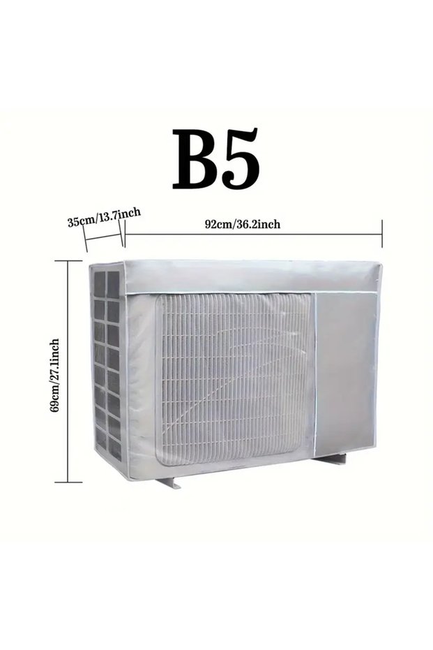 5B92x35x69cm 1pcs Outdoor Air Conditioner Outdoor Unit Dust Cover Protective Cover Waterproof Sun Pr