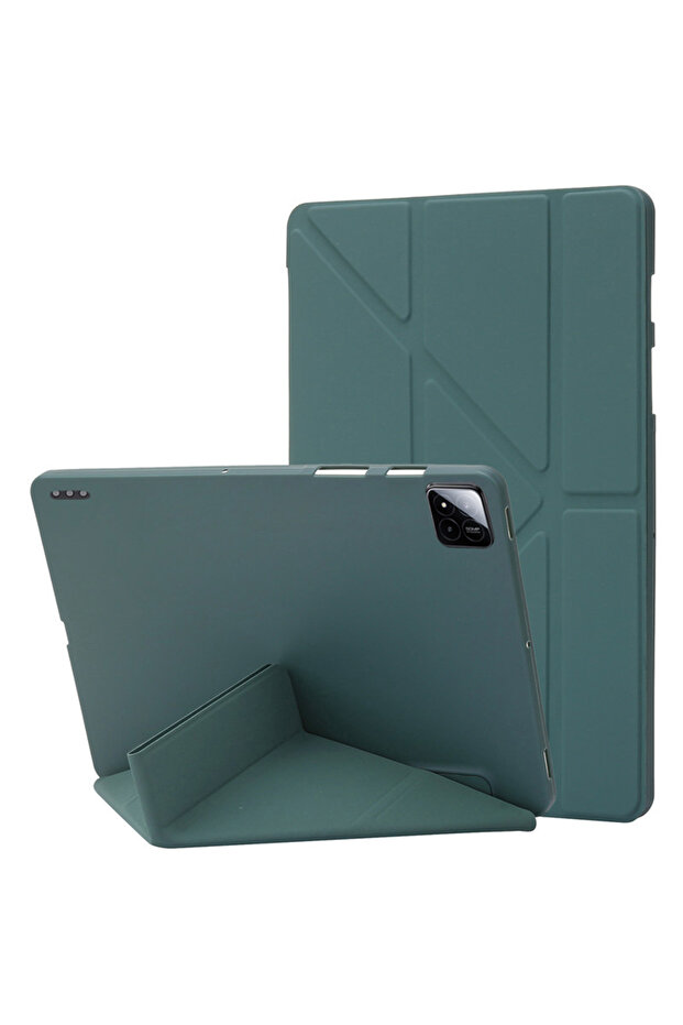 Xiaomi Pad 8 11.2 dark green Funda For Xiaomi Pad 8 Case 11.2" Smart Folio Soft TPU Back Stand Cover