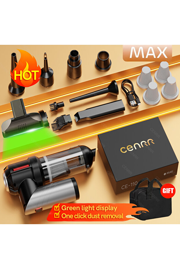 MAX 4hepa YL CENRR 998000PA Car Vacuum Cleaner Mini Cordless Powerful Wireless Car Cleaner HandHeld