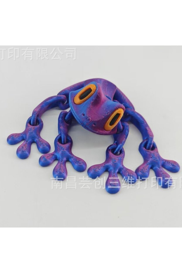 12CM 5 Simulation 3D Printing Toy Tree Frog Joint Movable Frog Kitchen Home Decoration Toy Refrigera
