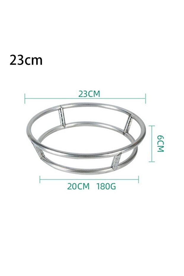 23cm 1Pcs 23/26/29cm Universal Wok Pan Support Rack Stainless Steel Round Bottom Wok Rack Pot Mats C