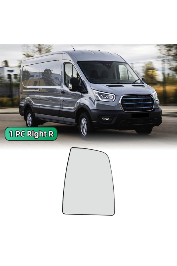 1PC Right Side Rearview Mirror Heated Glass Door Wing Mirror For Ford Transit Van MK8 2014 2015 2016