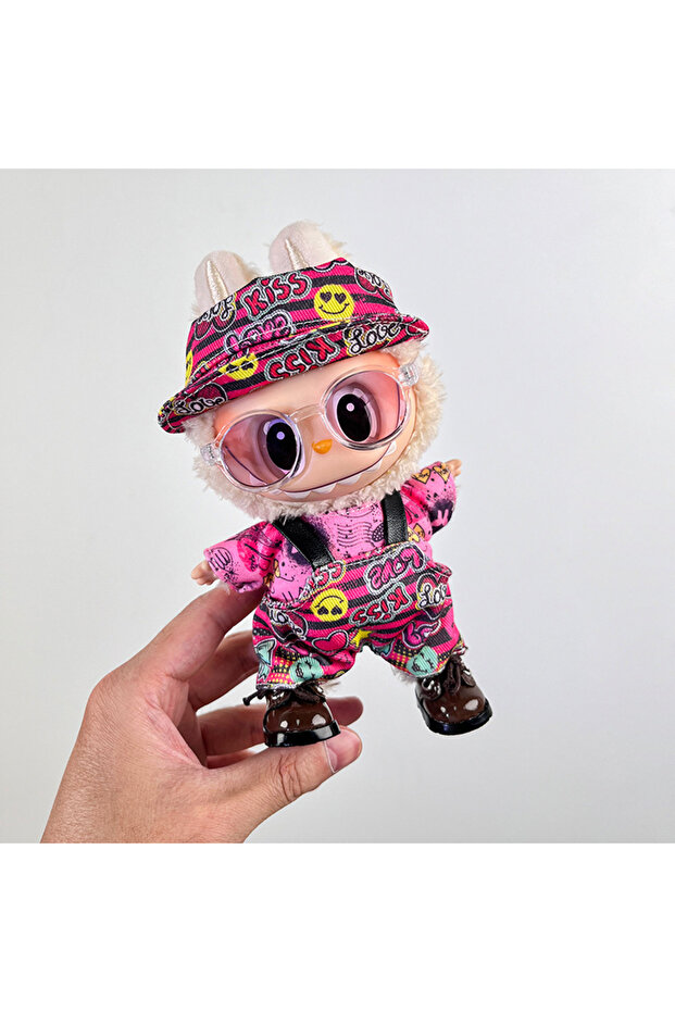 no doll only clothes L-11 For Labubu Clothes 17cm Labubu Plush Toy Pendant Clothes Replace Cute Fash