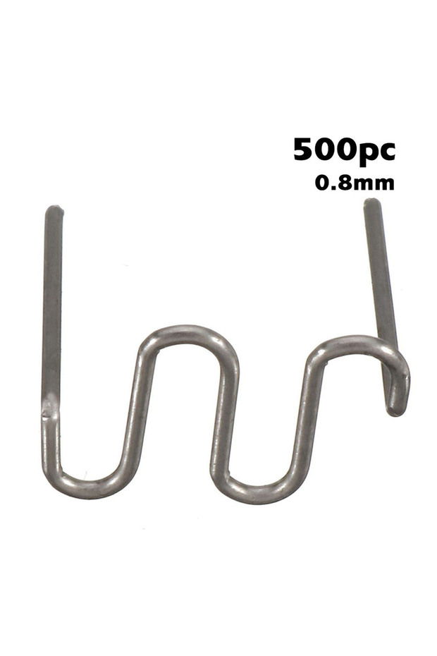 0.8 500pcs Plastic Repair Machine Welding Hot Stapler Pre Cut Waves Staple 0.6mm/0.8mm Big Waves
