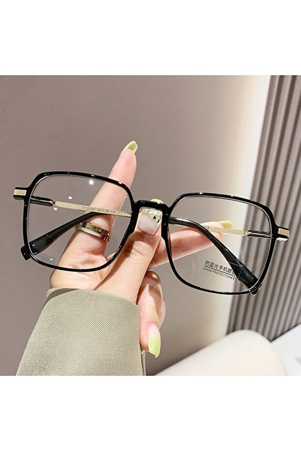 Black Anti Blue Light Blocking Glasses Women's Clear Anti Radiation Filter Glasses