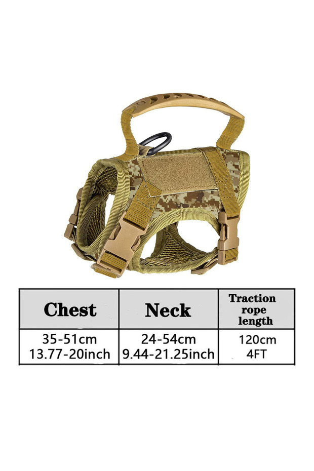camouflage Tactical Cat Dog Harness Leash For Working Adjustable Pet Vest Harness Soft Mesh Training