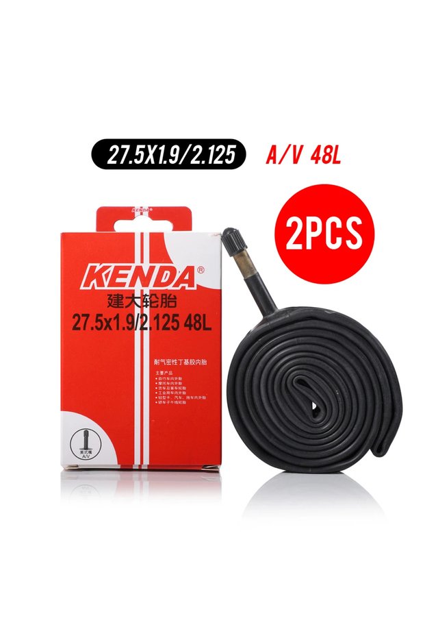27.5x1.9-2.125 AV48L 2PCS Bicycle Inner Tube MTB Bike Tires 26 27.5 29 Inches 1.5/1.75 1