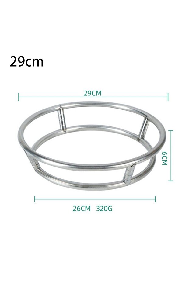29cm 1Pcs 23/26/29cm Universal Wok Pan Support Rack Stainless Steel Round Bottom Wok Rack Pot Mats C