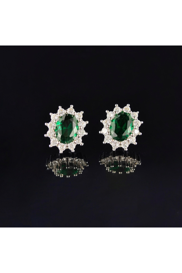 green Luxury Blue Green Color Sunflower Korean Dubai for Women Lady Anniversary Gift Jewelry Wholesa