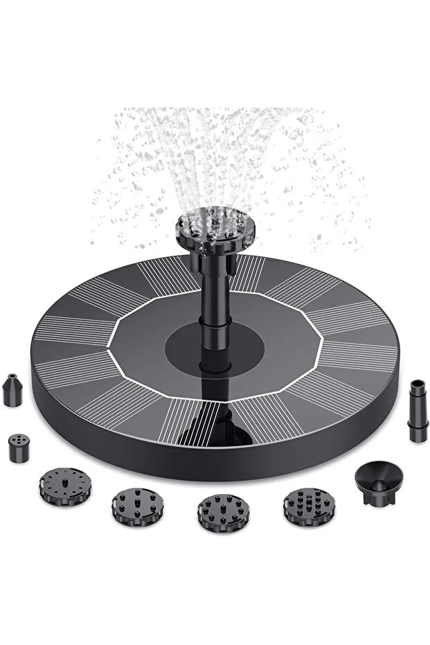 16cm Solar - Powered Floating Fountain Pumps in 13cm, 16cm, 18cm Sizes: Ideal for Bird Baths, Garden