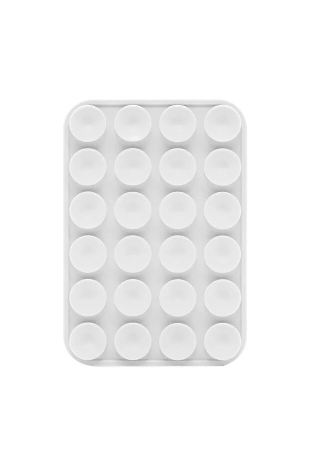 White New Magnetic Phone Holder For Magsafe Suction Cup Silicone Magnet Wall Mount Stand For iPhone