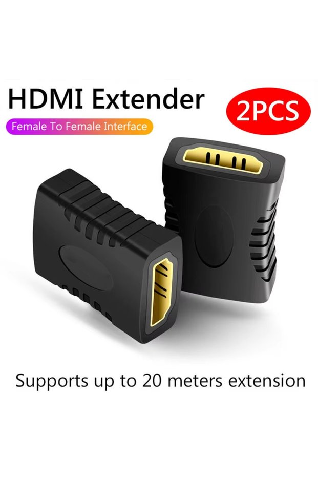 2pcs NNBILI 4K HDMI Extender Female To Female Converter Extension Adapter For Monitor Display Laptop