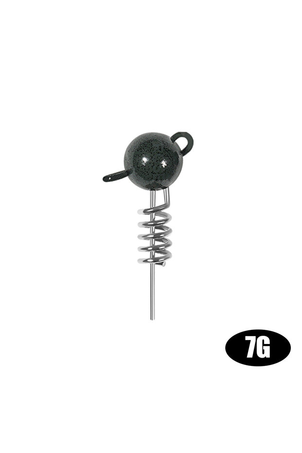 5pcs 7g Spinpoler Corkscrew Jig Head With Screw Spiral Fish Softbaits Screwball 7g 10g 15g 20g 25g.