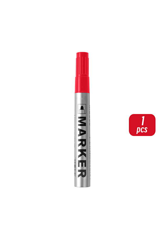 1 red Permanent Paint Marker Pen Waterproof Black Pen for Tyre Oily Markers Quick Drying Signature P