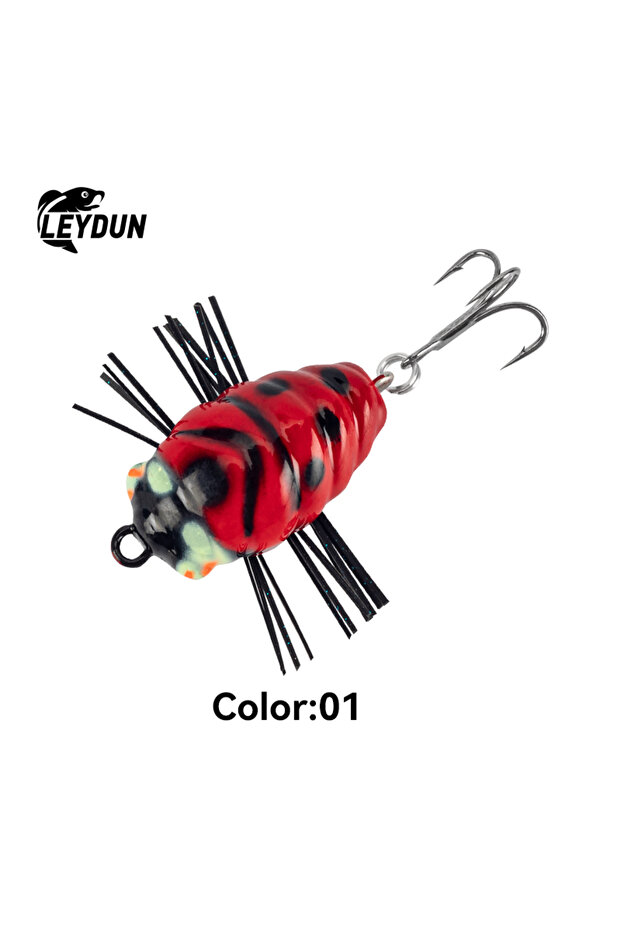20mm 1.4g 01 LEYDUN MicroBug Insect Fishing Lure 20mm 1.4g 30mm 3.5g High-density Polyurethane Foam