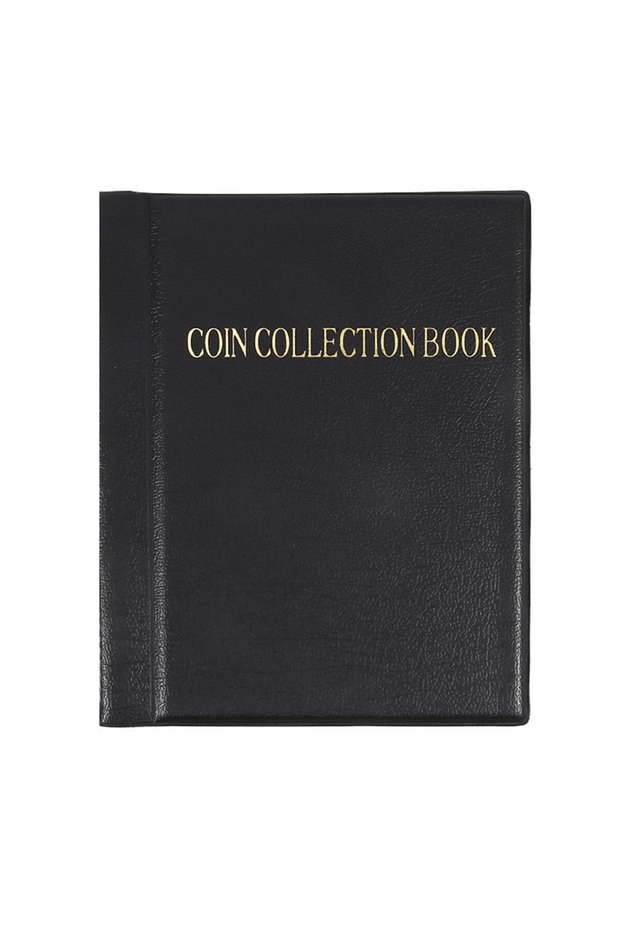 A-Black 01 240 Coin 120/240 Pockets Coin Collection Book 10 Pages Coin Collection Holder Album For