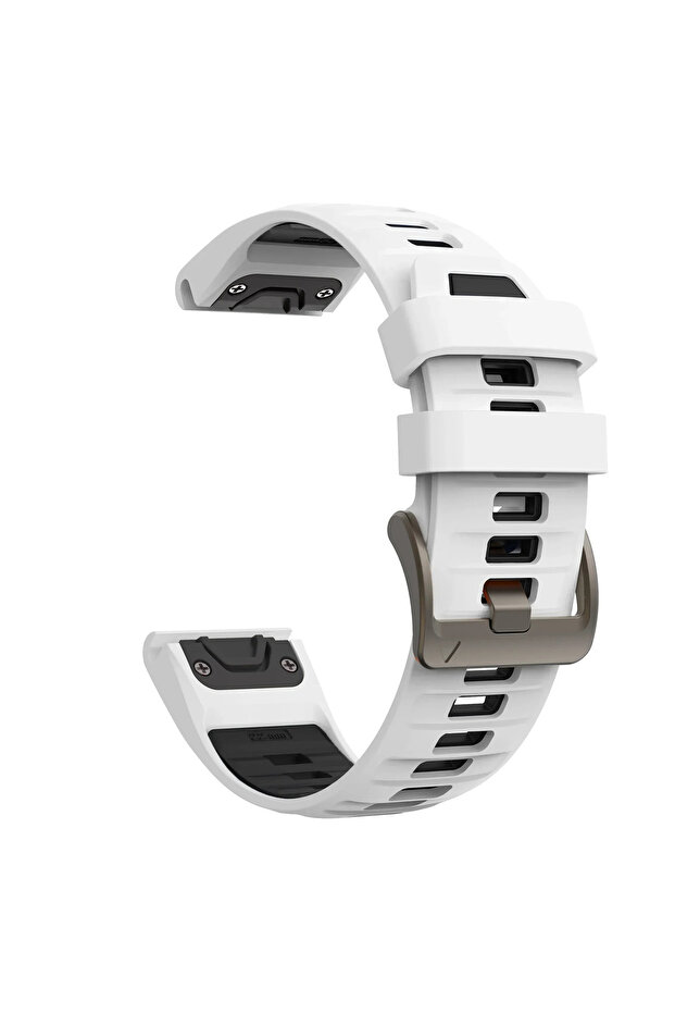 QuickFit 22mm White Black Fenix8 Watch Band For Garmin Fenix 8 47mm 51mm E 7 7X/Epix Pro/6 6X 5X Plu