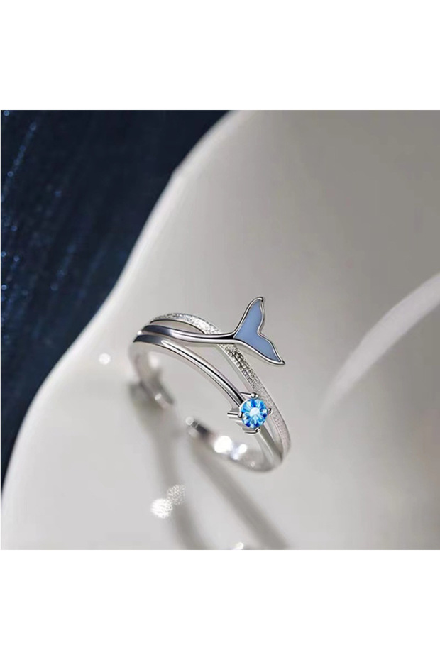 resizable ZB6112-1 Green Enamel Leaf Ring Adjustable Oil Drop Open Ring Women's Ring for Ladies Pers