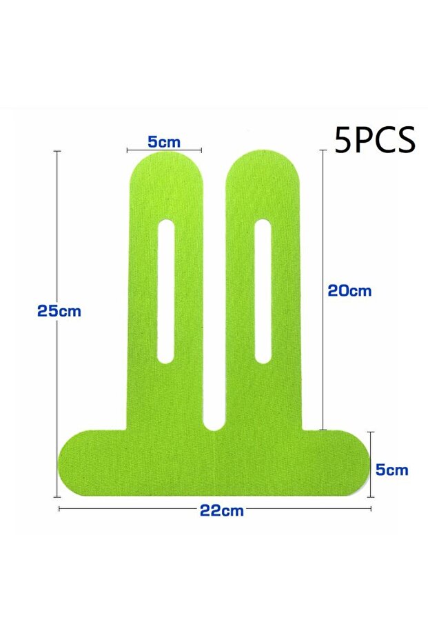 5PCS Green 1/5Pcs Pre-Cut Kinesiology Tape For Knees Waterproof Elastic Breathable Athletic Tape Spo