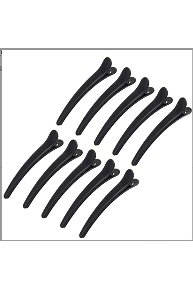 SS20-10pcs 10Pcs/Set Plastic Edge Clip Hairpin Accessories Plus Size 8CM Fish Beak Clip Hair and Duc
