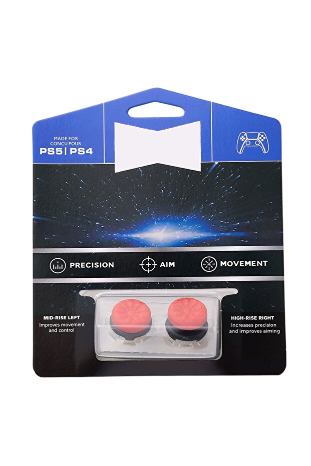 Red and Black Freek FPS For Playstation PS4 High-Rise Analog Stick PS5 Joystick Controller