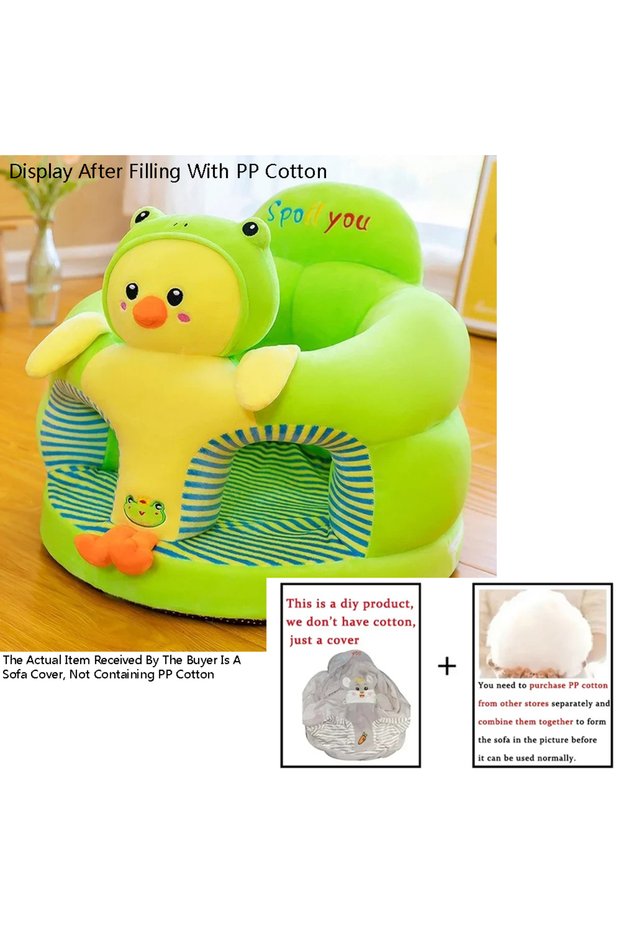 Duck Baby Sofa Cover Baby Feeding Chair Cute Animal Plush Children's Sofa Soft and Comfortable Baby