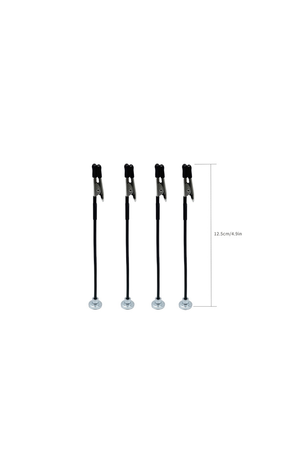 4pcs Small Type Soldering Third Hand with Strong Magnetic Base Flexible Arms PCB Holder Alligator Cl