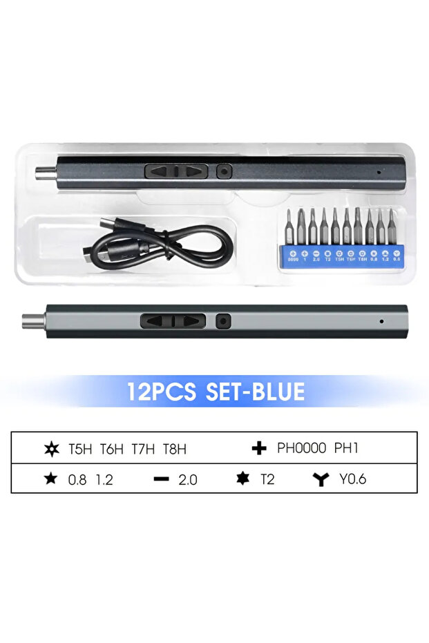 12 in 1 Cordless Electric Screwdriver Set 12/39/50 in 1 Precision Power Tool Magnetic Screw Driver B