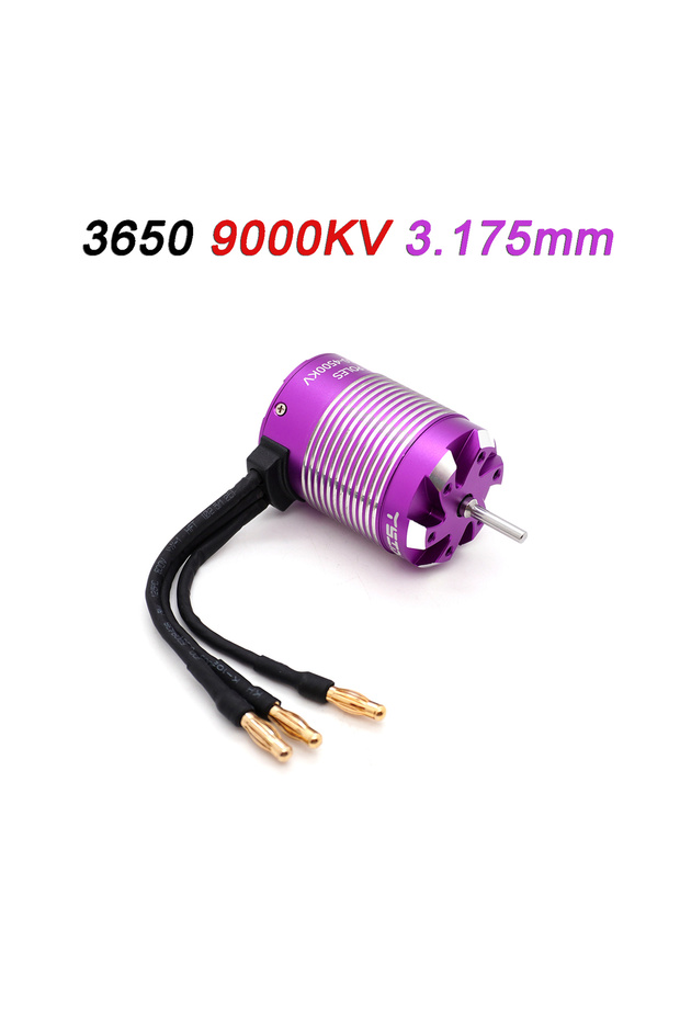 3650 9000KV 3.175mm YSIDO 3650 3660 3674 Sensorless Brushless Motor 4 Poles 3.175/5.0mm for 1:8 1:10
