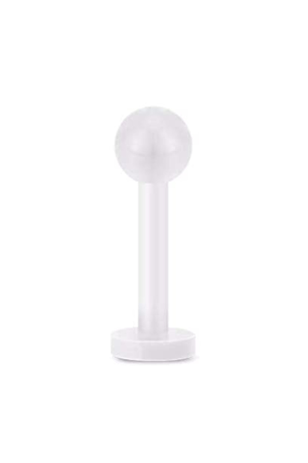 Style 1 16G Bioflex Acrylic Curved Barbell Horseshoe Lip Eyebrow Rings Piercing Retainer Plastic Fle