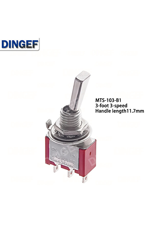 2PCS 3P ON-OFF-ON 11.7MM 2PCS 3/6Pin 2/3 Positions RC Model Remote Controlller ON OFF ON Locking Mom