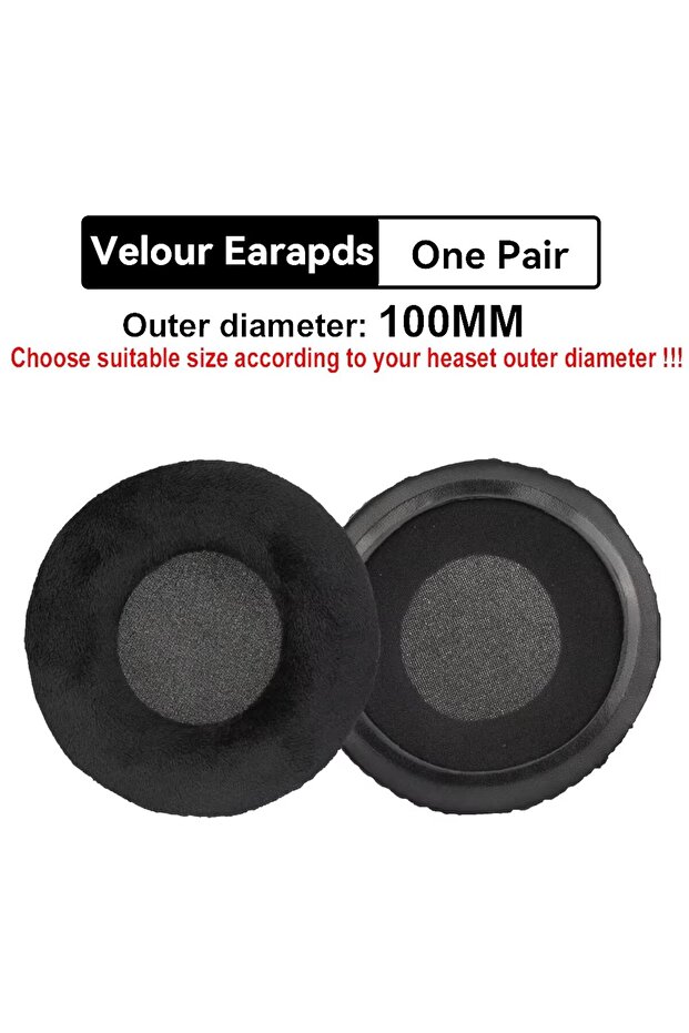100mm General Velvet Earpads 60mm 65mm 70mm 75mm 80mm 85mm 90mm 95mm 100mm 105mm 110mm Replacement E