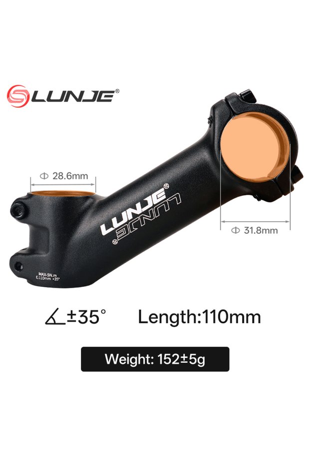 35Degree-110mm Ultralight Bike Power 60/70/80/90/100/110MM MTB Bike Stem 10/17/25/35 Degrees Mountai