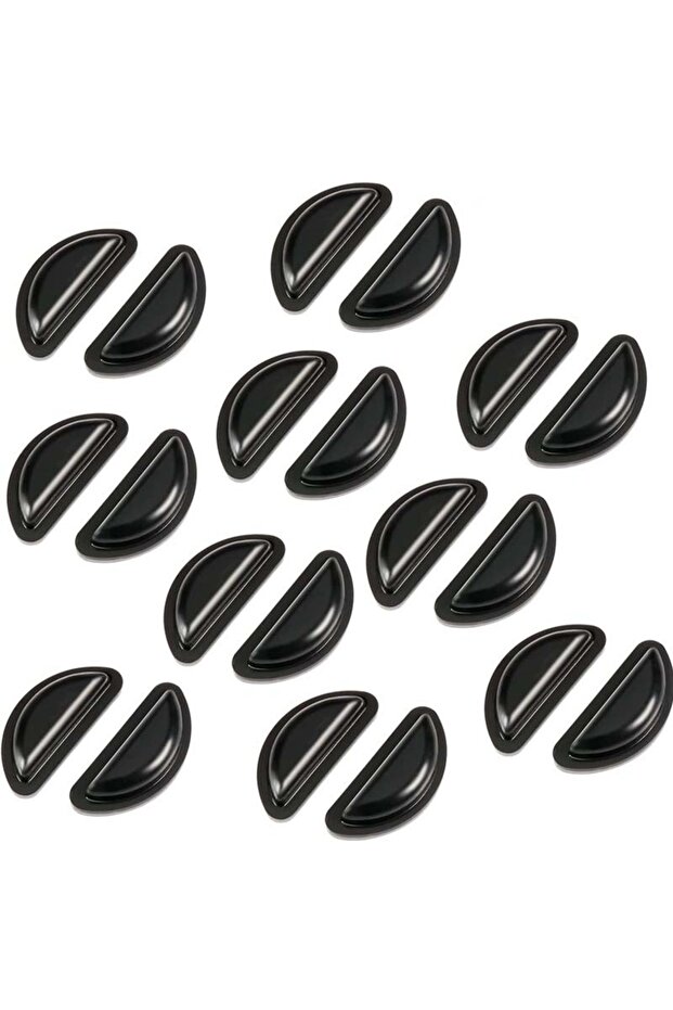 Air D-Black 20Pcs Adhesive Nose Pad, Eyeglass Nose Pads Stick On Silicone Anti-Slip for Sunglasses T