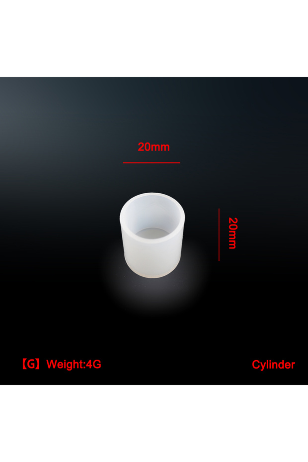 G 20x20mm 1PC 10 Style Cylindrical Hexagon Silicone Mold DIY Epoxy Resin Casting Mould UV Candle Hom