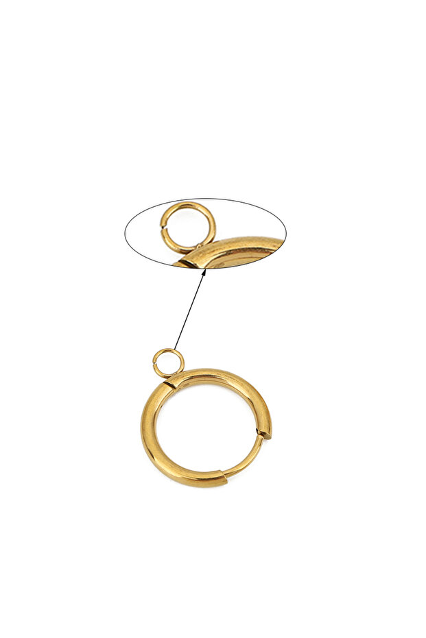Golden 2 10pcs PVD Never Fade Earrings Hooks Making 16mm Hypoallergenic Stainless Steel Earring Clas