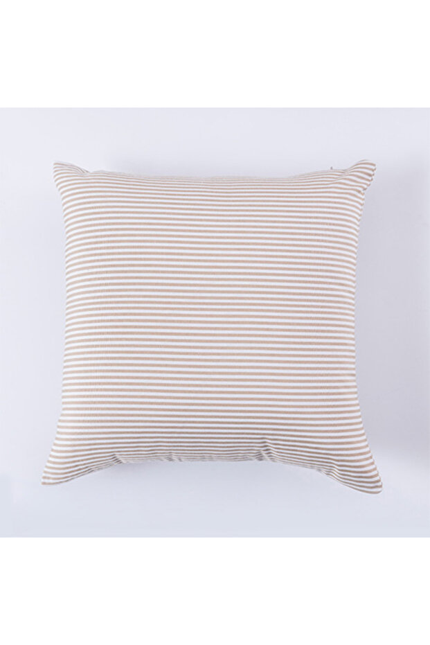 Style3 45x45 سم 1 قطعة LEEJOOM بيج مربعات مخططة أغطية وسائد زخرفية أغطية وسائد ديكور منزل أريكة