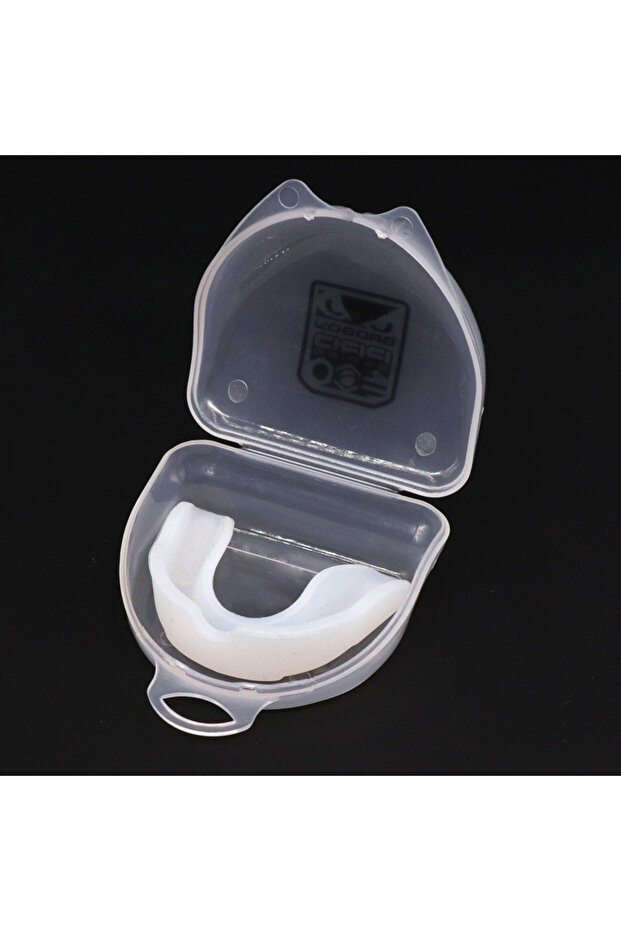 Transparent with Box Silicone Tooth Protector for Night Sleep, Mouth Guard Tray for Rugby Karate, Br