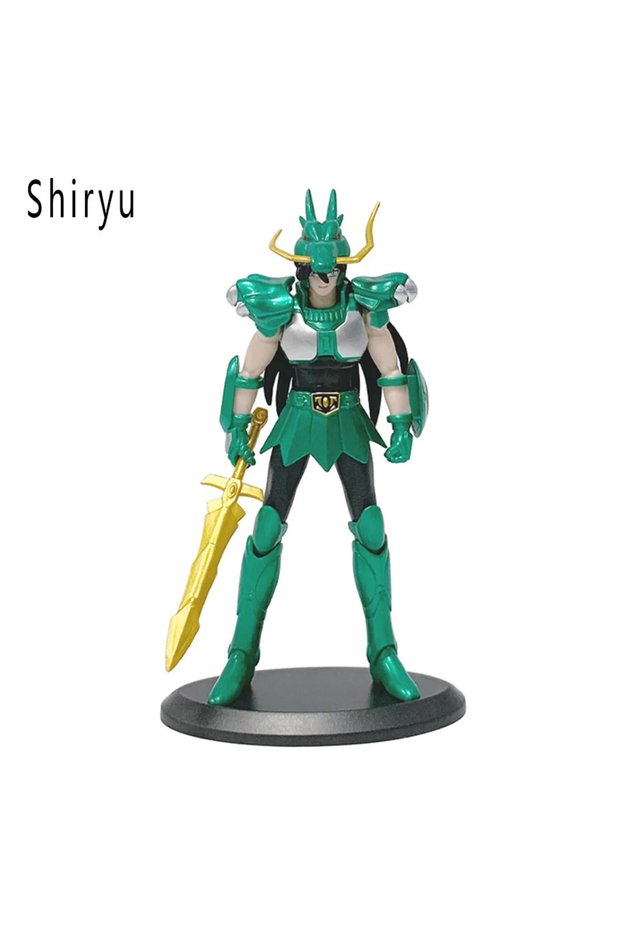 Shiryu-No box In Stock Anime Figure Phoenix Ikki Hyoga Seiya Shiryu Standing Armor Model Children's
