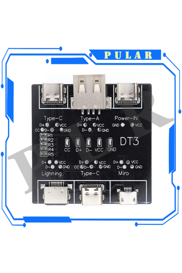 DT3 DT3 Data Cable Detection Board USB Cable Tester For iOS Android Type-C Short Circuit On-Off Swit