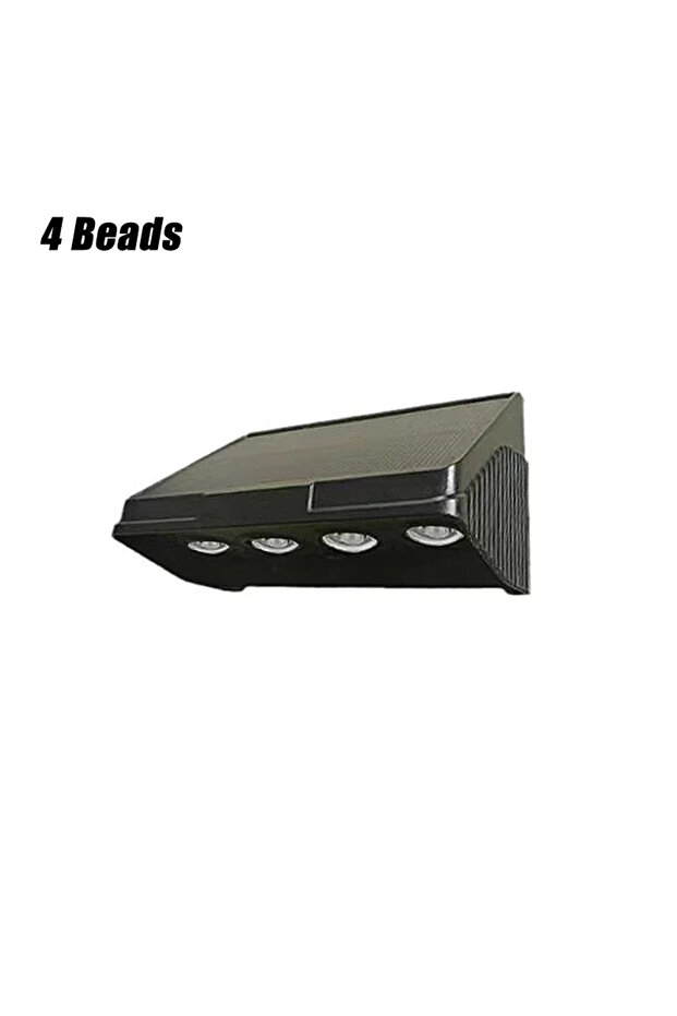 Warm Light 4 Beads Solar Wall Lamp Outdoor Waterproof Garden Light for Mailbox House Number