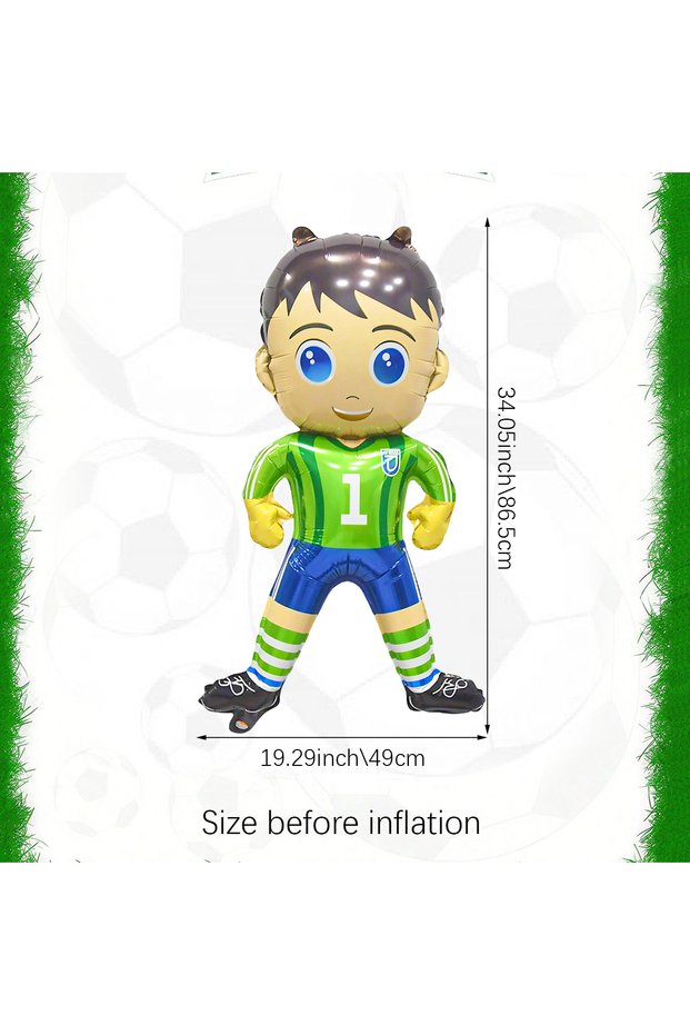 Other goalkeeper 1pc football party balloon set, goalkeeper, football trophy, football pile balloons