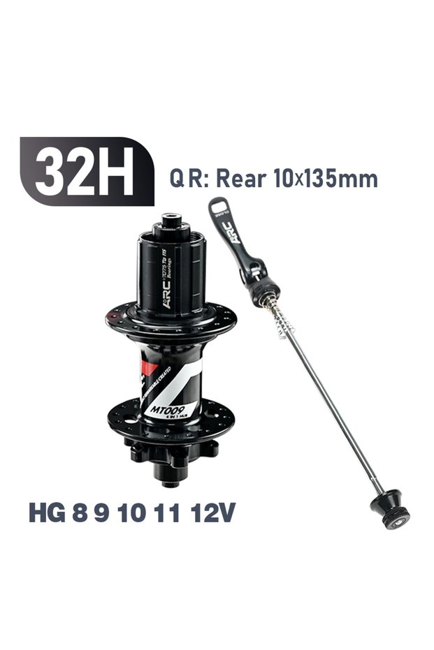 32H 10x135 HG QR ARC MT009 Rear Hub 4in1 BOOST 10x135 12x142 12x148 MTB XC Gravel E Bike Bicycle Hub