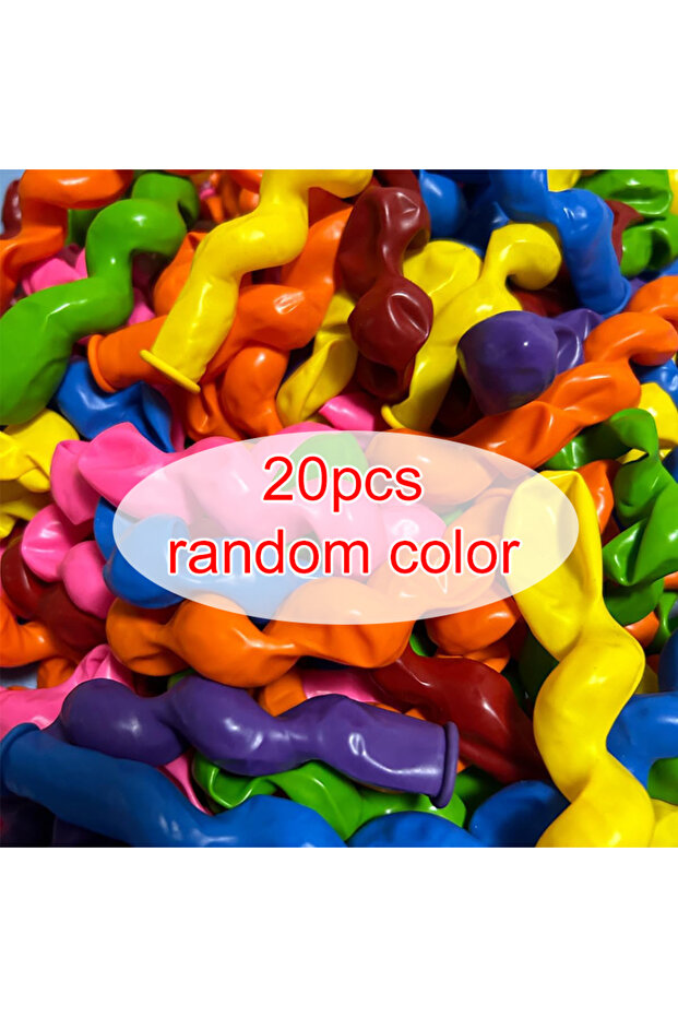 23.5cm 20PCS 20~200pcs Spiral Long Balloon Multicolor Unique Twist Spiraal Latex Balloon Wedding Hap