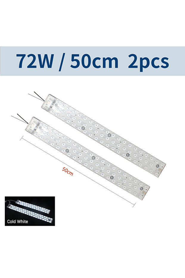 Cold White 6500K 50cm 2pcs 72W LED Module Bar 220V Ceiling Light LED Panel 30W 36W Replacement LED L